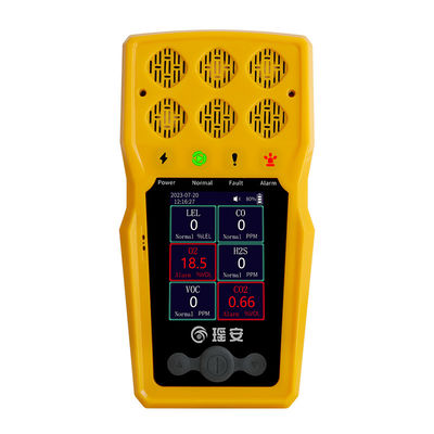 BTQ-YA-C100FT เครื่องตรวจจับก๊าซมือถือ CO O2 H2S LEL เครื่องวิเคราะห์ก๊าซหลายตัวพกพา