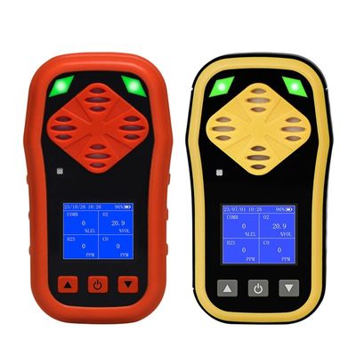 YA-CDX4 ตัวบุคคล 4 เครื่องตรวจจับแก๊ส H2s CO O2 CH4 4 ใน 1 เครื่องตรวจจับแก๊ส พกพา ATEX รับรอง