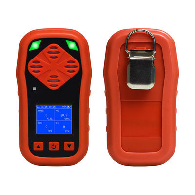 เครื่องตรวจจับก๊าซหลายตัวพกพาความรู้สึกสูง CH4 H2S O2 CO 4 ใน 1 เครื่องตรวจจับก๊าซหลายตัว