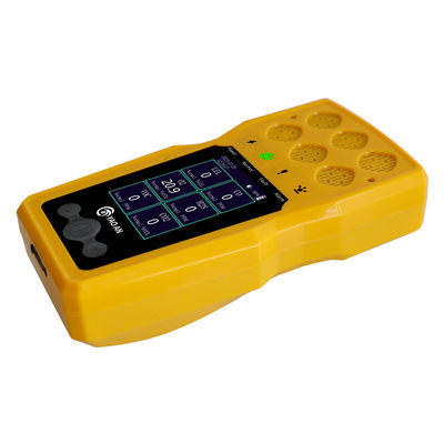 การรับรอง CE FCC 6 ใน 1 มัลติแก๊ส มอนิเตอร์โดย Yaoan O2 CO H2S LEL VOC CO2 USB Recharge