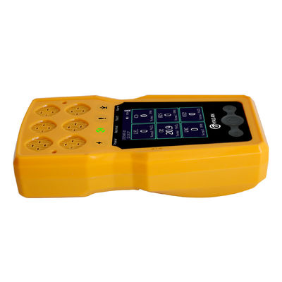 เครื่องตรวจจับก๊าซหลายตัวพกพา 6 ใน 1 พร้อมปั๊ม H2s Co O2 Ch4 พั๊มตรวจจับก๊าซตัวอย่าง
