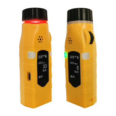 CE IP33 เครื่องตรวจจับก๊าซมือสําหรับ O2 H2S CO SO2 ติดตามเมตร