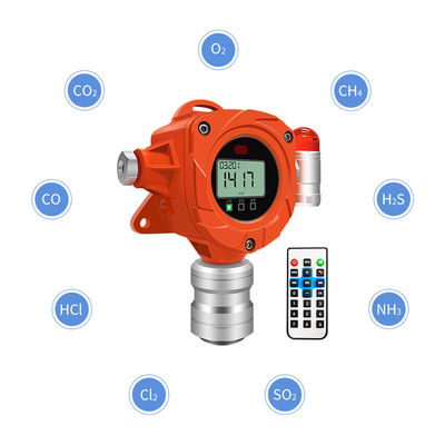 เครื่องตรวจจับก๊าซติดผนัง C2h6 So2 เครื่องตรวจจับก๊าซที่มีเซ็นเซอร์สมาร์ท