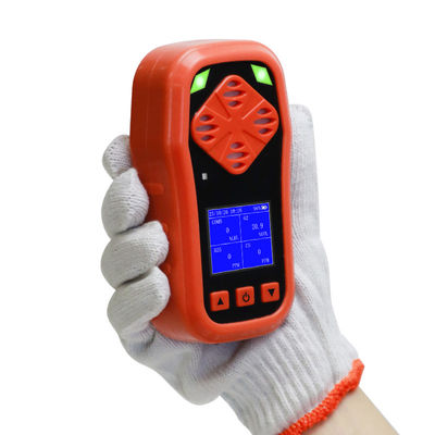 เครื่องวัดก๊าซหลายตัว CDX4 เครื่องตรวจจับก๊าซหลายตัวพกพาที่มีเซ็นเซอร์ 4 ใน 1