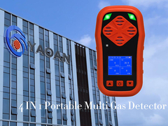 เครื่องตรวจจับแก๊สแบบพกพา 4 ใน 1 มีปั๊ม h2s co o2 ch4 เครื่องตรวจสอบการรั่วไหลของแก๊ส